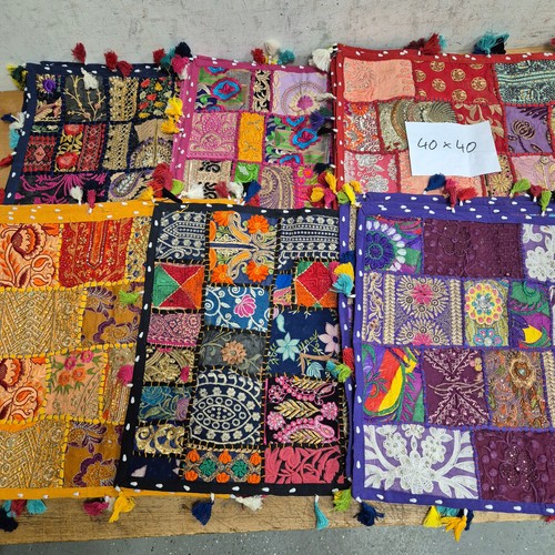 Kissenhülle 40cm yoga indien - kissenhülle,