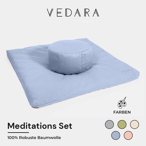 Meditationskissen set mit - meditationskissen,