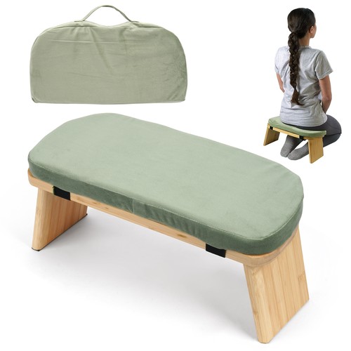 Meditationsbank aus bambus - meditationsbank,