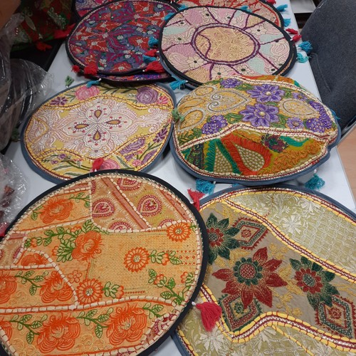 Kissenhülle 40cm yoga indien - kissenhülle,