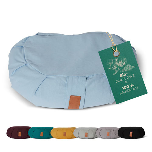 Yogakissen halbmond kissen mit - yogakissen,